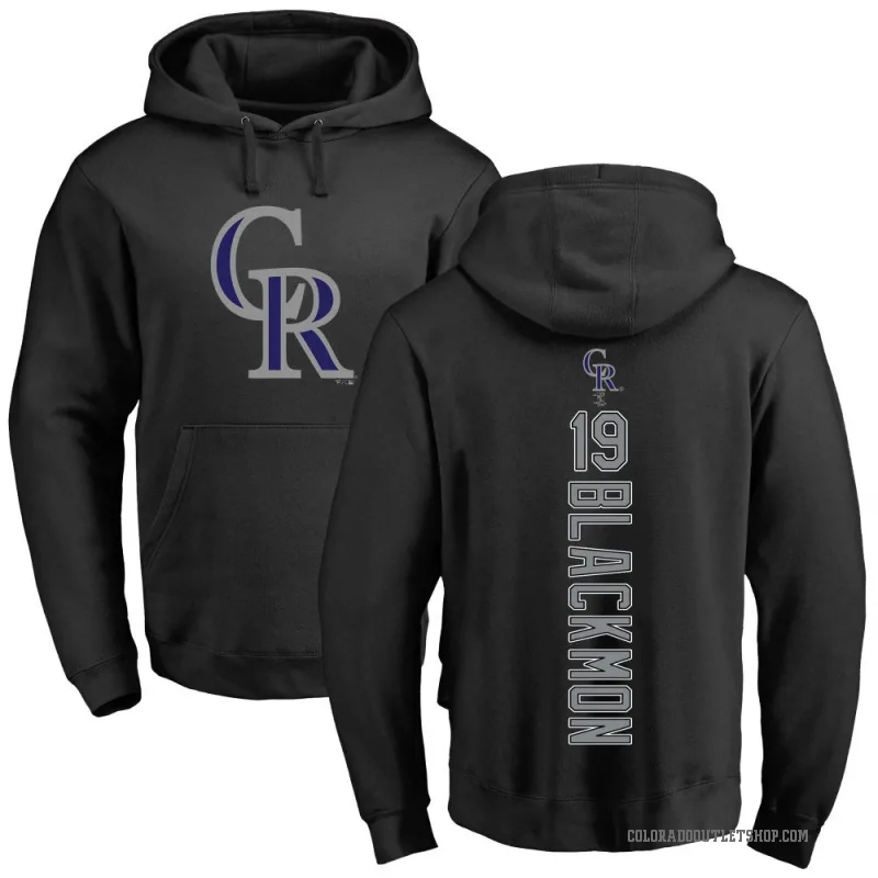 Men's Fanatics Branded Charlie Blackmon Black Colorado Rockies Road Name & Number T-Shirt