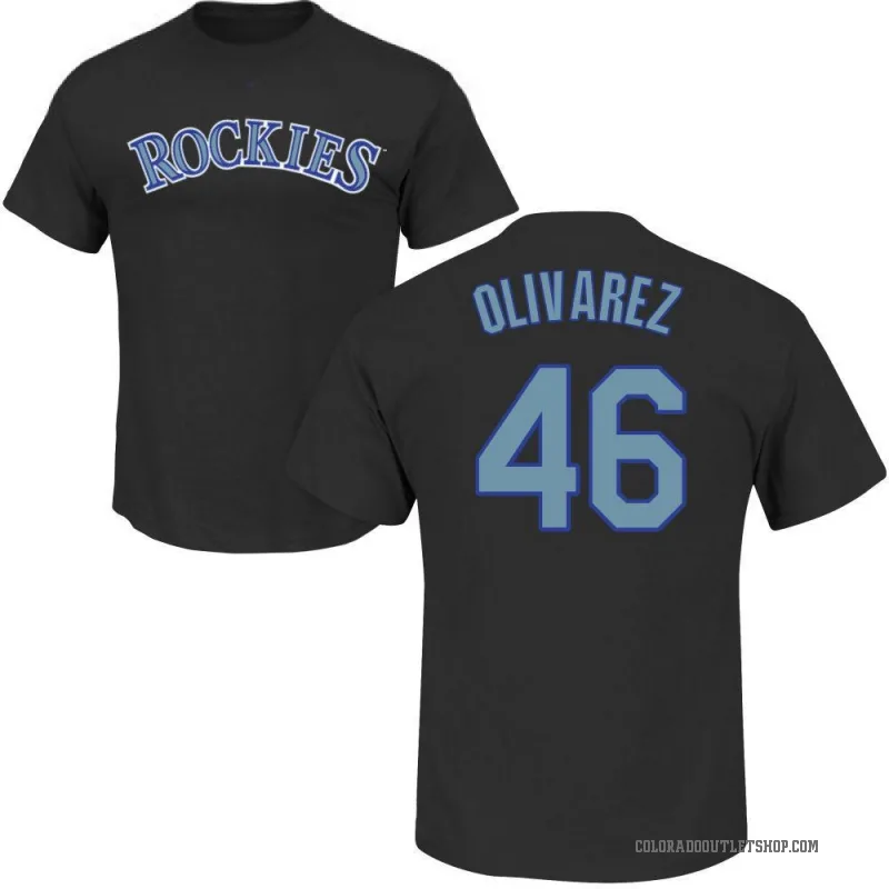 Women's Helcris Olivarez Colorado Rockies Authentic White Home Jersey