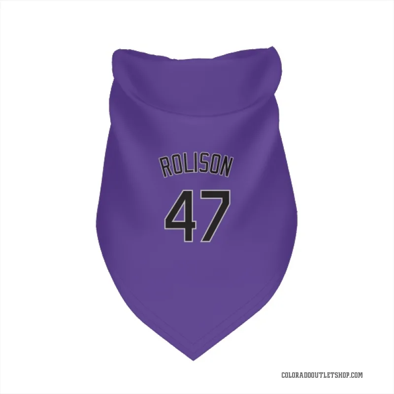 2020 Colorado Rockies Ryan Rolison #80 Game Issued Pos Used Purple Jersey  46 458